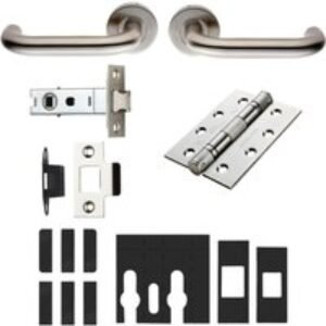 Carlisle Brass Nera Lever Fire Door Pack Sss - Satin Stainless Steel