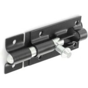 4Trade Tower Bolt Straight Black 150mm