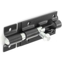 4Trade Tower Bolt Straight Black 150mm