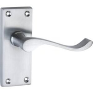 4Trade Victorian Scroll Lever Latch Handle Satin Nickel