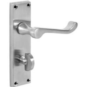 4Trade Victorian Scroll Lever Bathroom Lock Handle Chrome