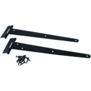 4Trade Tee Hinge Light Pair Black 300mm