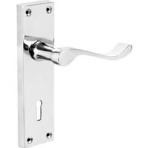 4Trade Victorian Scroll Lever Lock Handle Chrome