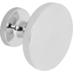 4Trade Classic Knob Chrome 30mm Pack of 2