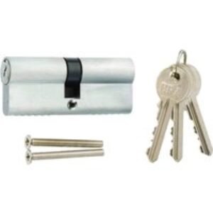 4Trade Double Cylinder Euro Profile 40 x 40mm Satin