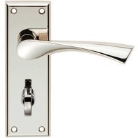 Carlisle Brass Serozzetta Venti Lever On Bathroom Backplate – Polished Nickel