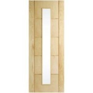 Travis Perkins Rockingham Oak 5 Groove Glazed Door 1981 x 838 x 35mm