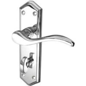 Frelan Hardware Jedo Paris Bathroom Lever Handle Set Polished Chrome