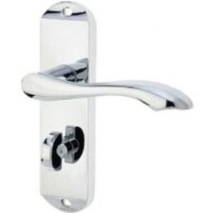 Frelan Hardware Jedo Broadway Bathroom Lever Handle Set Polished Chrome