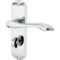Frelan Hardware Jedo Broadway Bathroom Lever Handle Set Polished Chrome