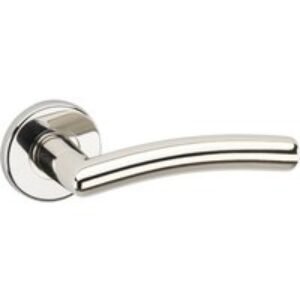 Urfic Perpignan Lever On Rose Polished Nickel Pair