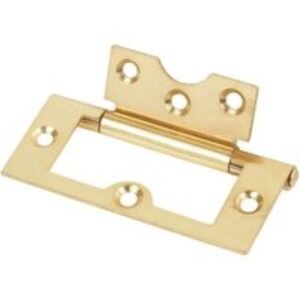 4Trade Hinges Flush Electro Brass 60mm (Pack of 2)