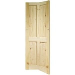 Travis Perkins Knotty Pine 4 Panel Bifold Door 1981 x 686 x 35mm