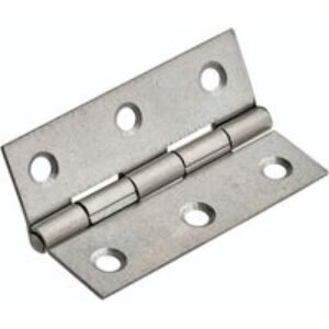 4Trade Butt Hinges Fixed Pin Self Colour 75mm Pack of 2