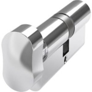 Mila Prolinea Knob Cylinder 35/35 Polished Chrome Anti-drill