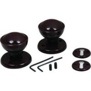 4Trade Rim / Mortice Knob Set Brown