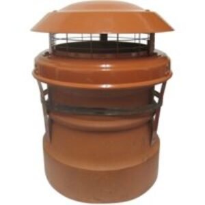 M.A.D Junior Chimney Cowl Strap Fix Terracotta 160mm x 310mm
