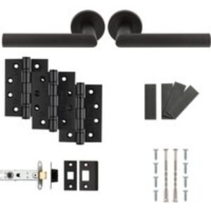 Carlisle Brass Treviri Lever Fire Door Pack Matt Black - Matt Black