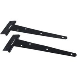4Trade Tee Hinge Light Black 203mm Pack of 2