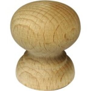 4Trade Beech Ring Knob 41mm Pack of 2