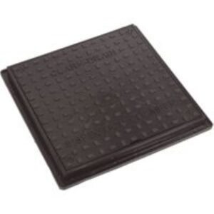 Clark-drain Square 3.5 Ton Plastic Manhole Cover 300 X 300mm & Frame 438x438mm