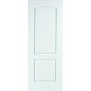 Travis Perkins Arch Top White Primed 2 Panel Grained Door 1981 x 838 x 35mm