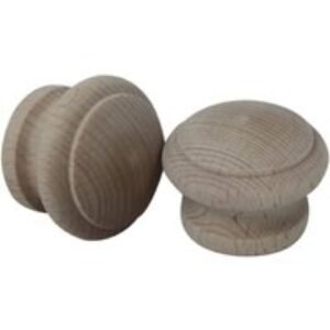 4Trade Beech Ring Knob 33mm Pack of 2