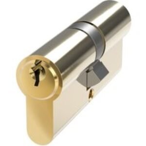 Mila Pro-linea 6 Pin Double Euro Cylinder 35/35 Polished Brass