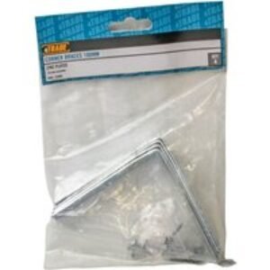 4Trade Stretcher Bracket Zinc Plated 25mm Pack 4