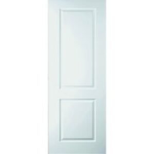 Travis Perkins White Primed 2 Panel Smooth Hollow Core Door 1981 x 610 x 35mm