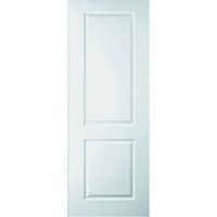 Travis Perkins White Primed 2 Panel Smooth Hollow Core Door 1981 x 610 x 35mm