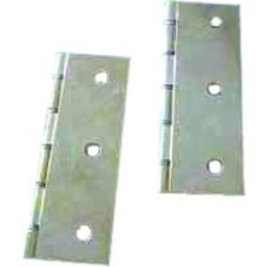 4Trade Polished Brass Double Steel Washered Hinge 75 x 50mm Pack of 2
