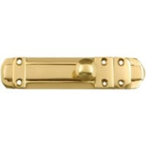 4Trade Surface Slide Bolt Brass 100mm