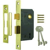 4Trade Mortice Sashlock 3 Lever 64mm Brass
