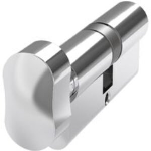Mila Prolinea Knob Cylinder 45/45 Polished Chrome Anti-drill