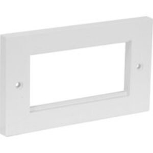 Axiom Modular Faceplate 4 Gang Twin Plate