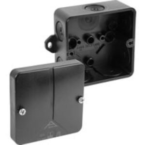 Ced Moulded PVC Box IP65 Black 80 x 80 x 50mm