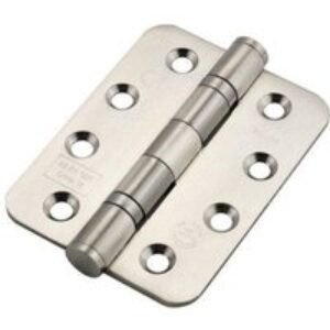 Eclipse 14869 Ball Bearing Radius Corner Hinge Grade 13 Satin Stainless Steel 102 x 76 x 3mm 2 Pack