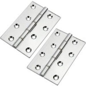 Eclipse 14863 Phosphorus Hinge Polished Chrome 102 x 67 x 3mm 2 Pack
