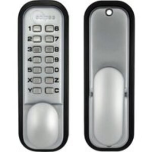 Eclipse 70249 ED15 Push Button Digital Lock with Holdback Silver