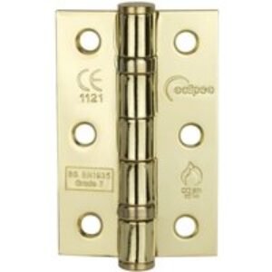 Eclipse Grade 7 Fire Hinge Polished brass Plated