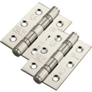 Eclipse Hinge Satin Stainless Steel 2 Ball Bearing Butt 3 x 2in x 2mm 515/4 CE