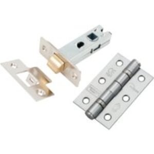 Eclipse Door Latch & Hinge Pack Polished Chrome