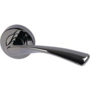 Hafele Olton Lever On Rose Handle Black Nickel