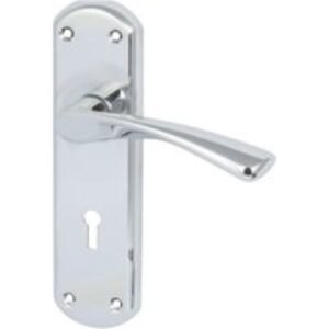 Hafele Olton Lever Lock Handle Polished Chrome