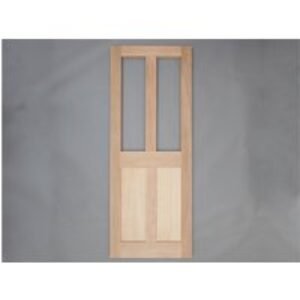 Solid Oak External Door 4 Panel Glazed External Door Custom size