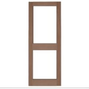 Solid Medium Oak External Door 2XGG External Door Custom size