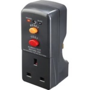 Masterplug 13A Plug RCD Safety Adaptor 3120W 240V AC