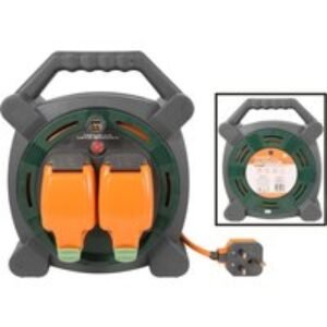 Masterplug 2 Socket 13A IP54 Rated Cable Reel 20m 240V