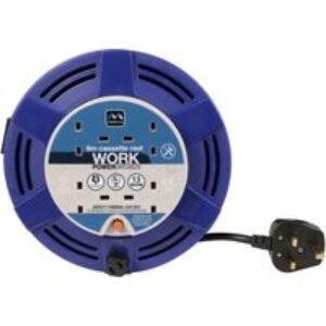 Masterplug 13A Cassette Cable Reel 4 Socket 8m 240V